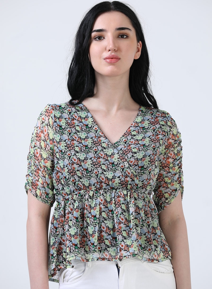 The unique stylish and fashionlable Flowy Chiffon Summer Top colour available