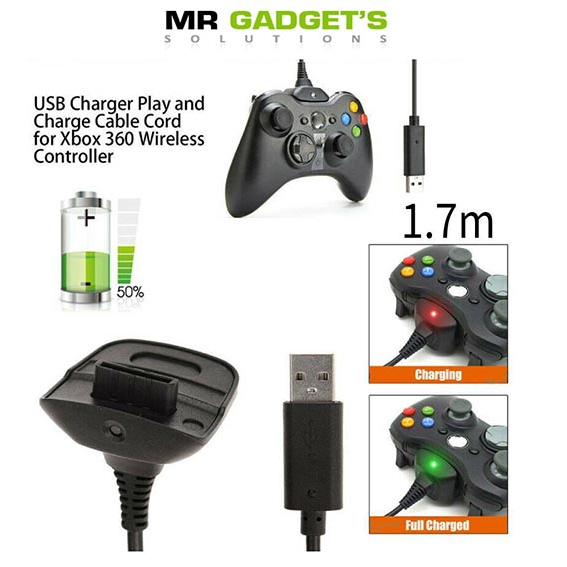 xbox 360 wireless controller charger