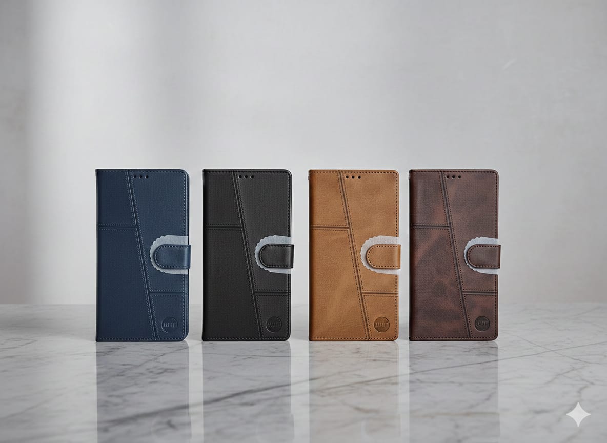 Xiaomi Redmi Note 15 4G NMT Premium Luxury Leather Book Case - Full Protection Flip Wallet Cover.