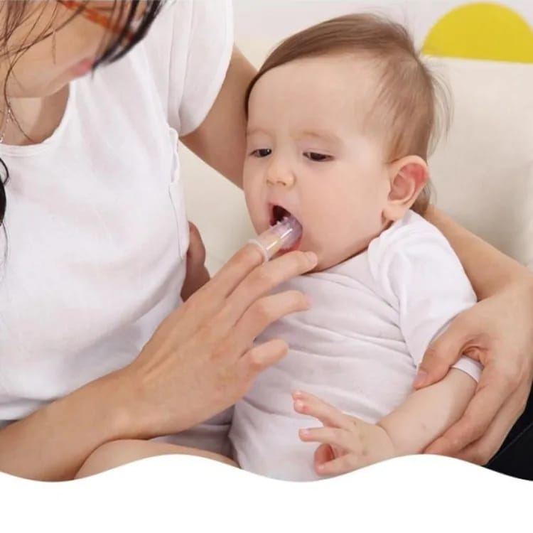 Baby Finger Toothbrush Silicon Toothbrush Box Children Teeth Clear Soft Silicone Infant Tooth Brush Rubber Cleaning
