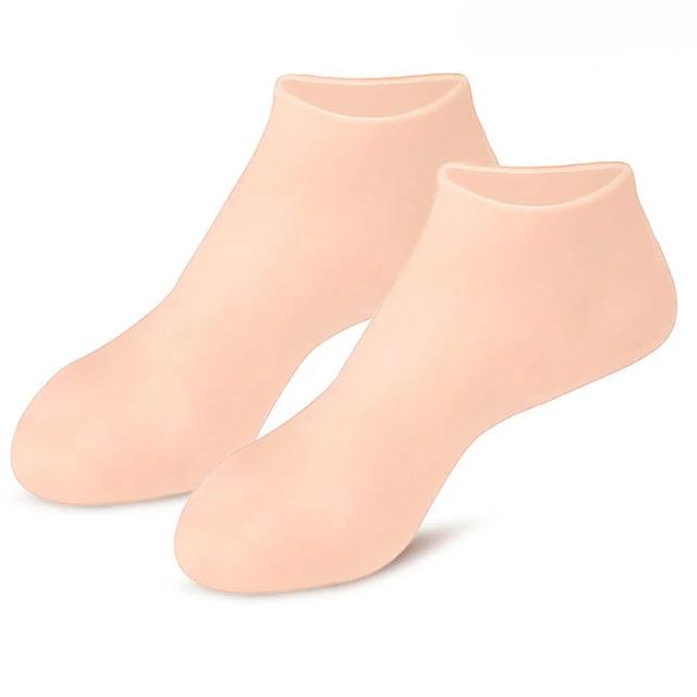 Silicone Gel Moisturizing Sock Prevent Foot Heel Crack Shoes
