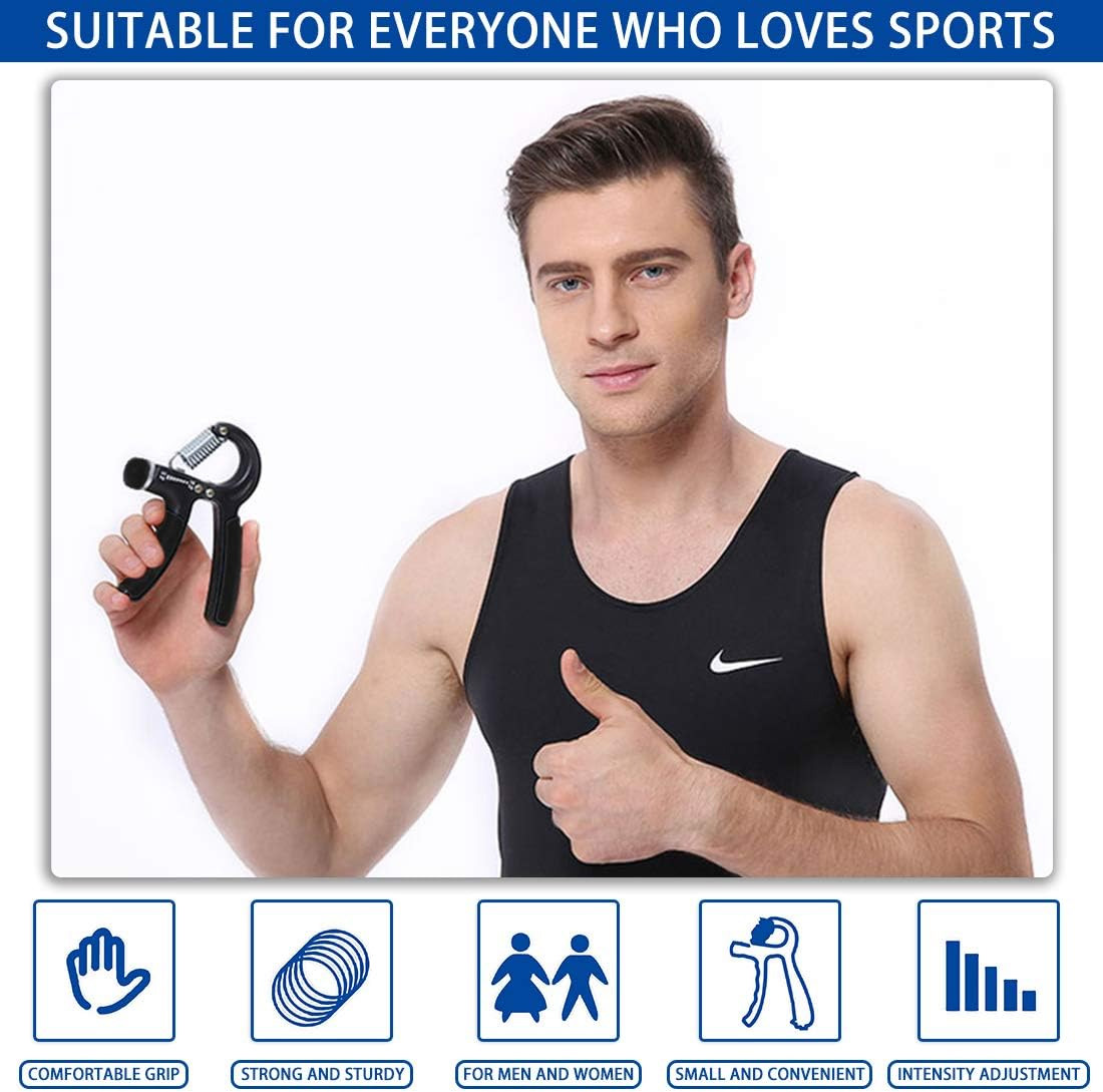 SP Dealz Adjustable Hand Gripper with Counter 10KG–60KG – Professional Hand Grip Strengthener, Finger Exerciser & Power Gripper for Men & Women