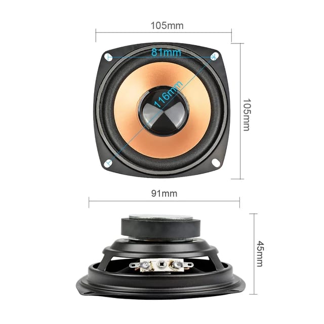 Full Range 3 Inches Audio Speaker Subwoofer Amplifier Speakers 3 Inch For Audio Sound Amplifier