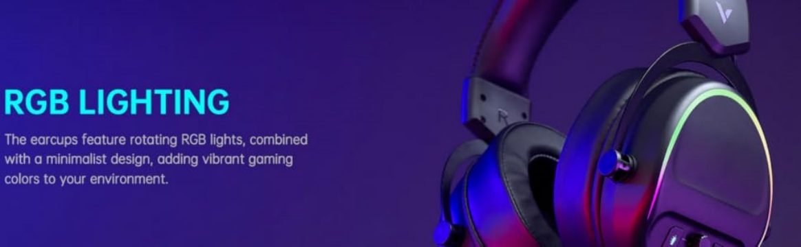 RAPOO VH500C Wired USB RGB Gaming Headphones 7.1 Channel Headset with Short Microphone 19 5bb49fb5df7742542126bbc83205c340