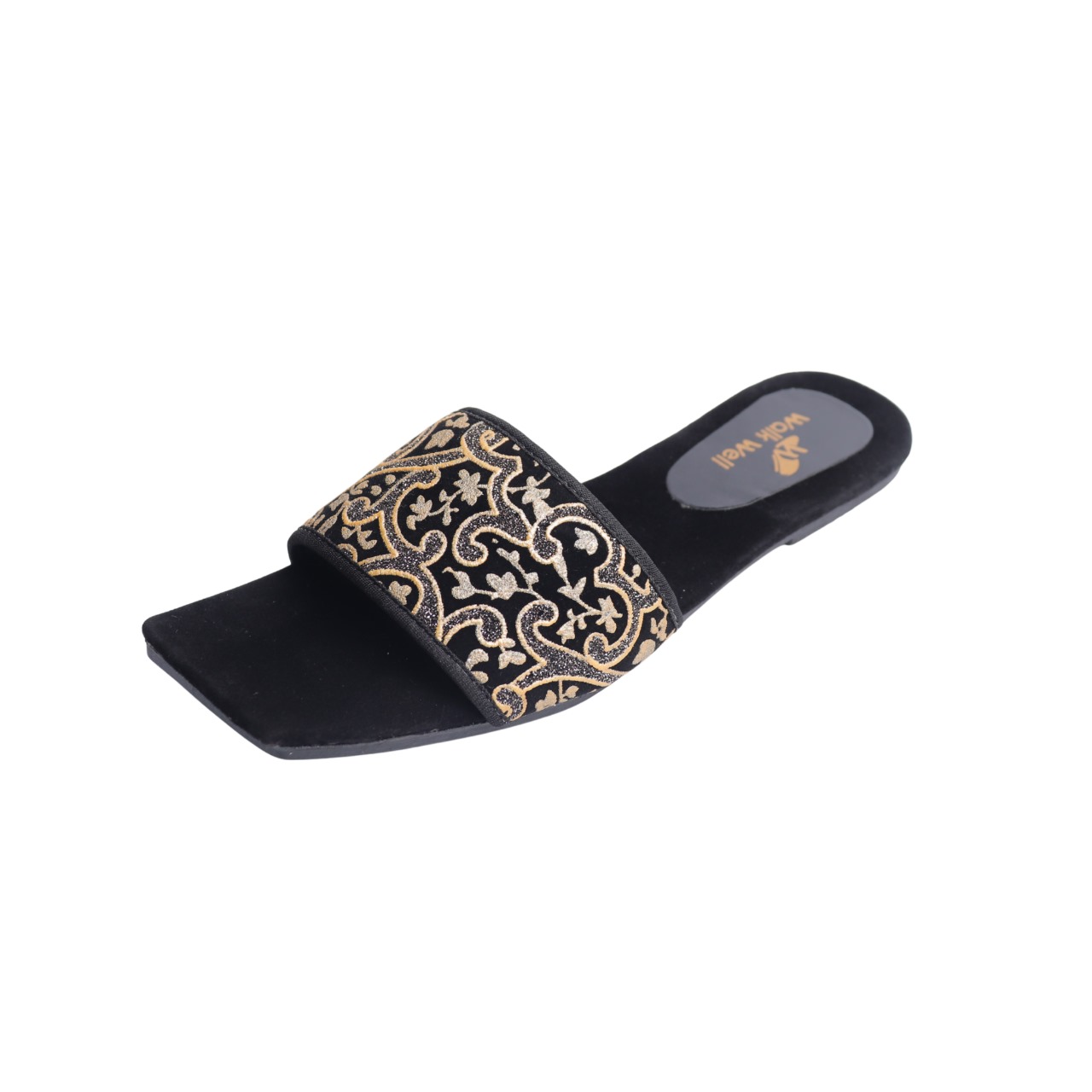 Ladies Slippers silver & Gold Fancy Embroidered Flip Flops for Women Stylish & Comfortable