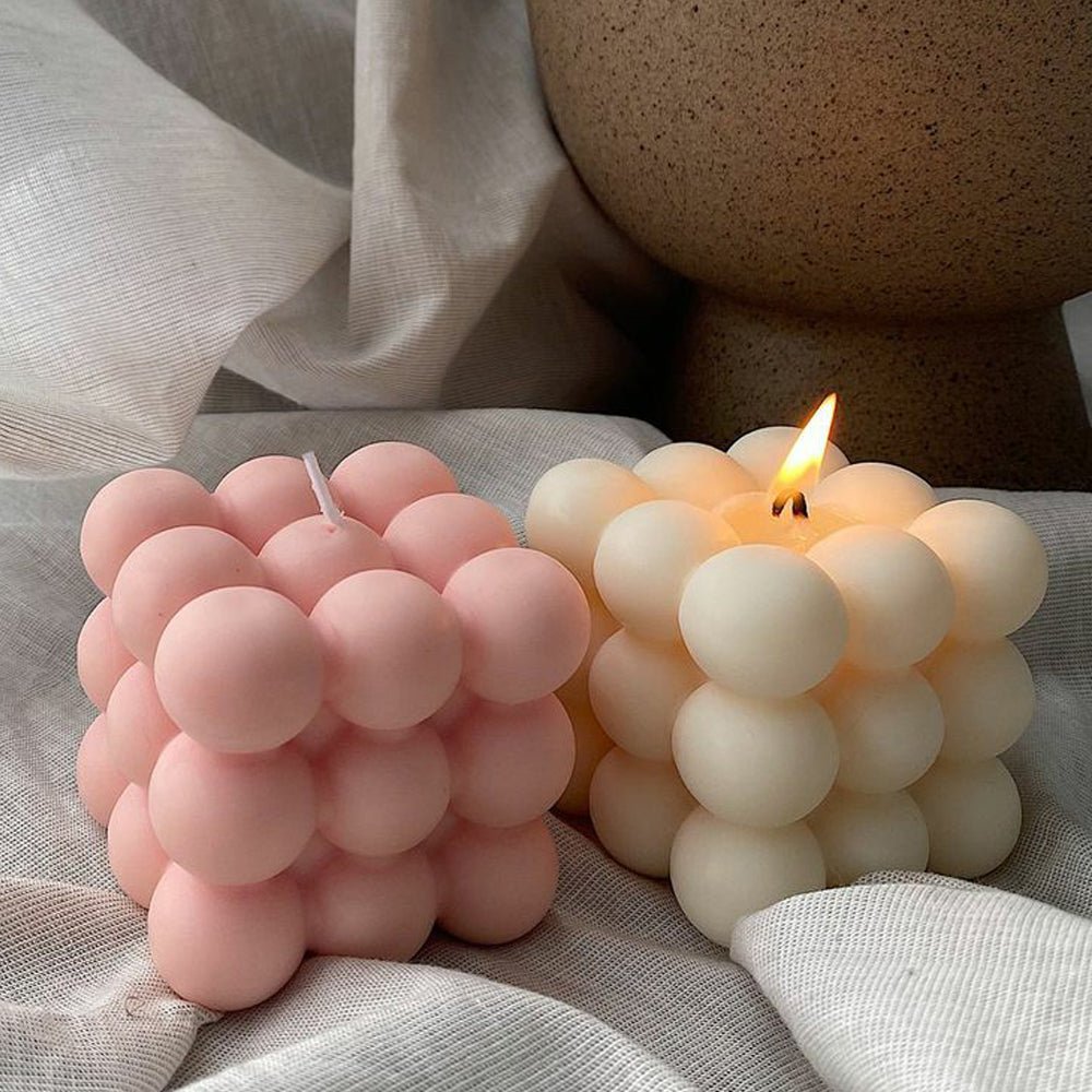 (1 Pc) Scented Bubble Cube candle Bubble candle Candle Daraz.pk
