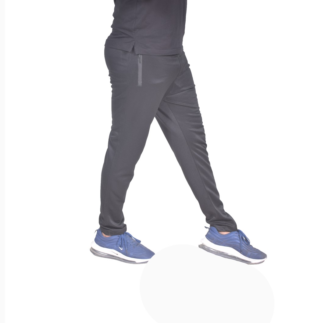 Athlico Men's Tapered Track Trouser | Zip Pocket Sports Pants | Slim Fit Casual Wear