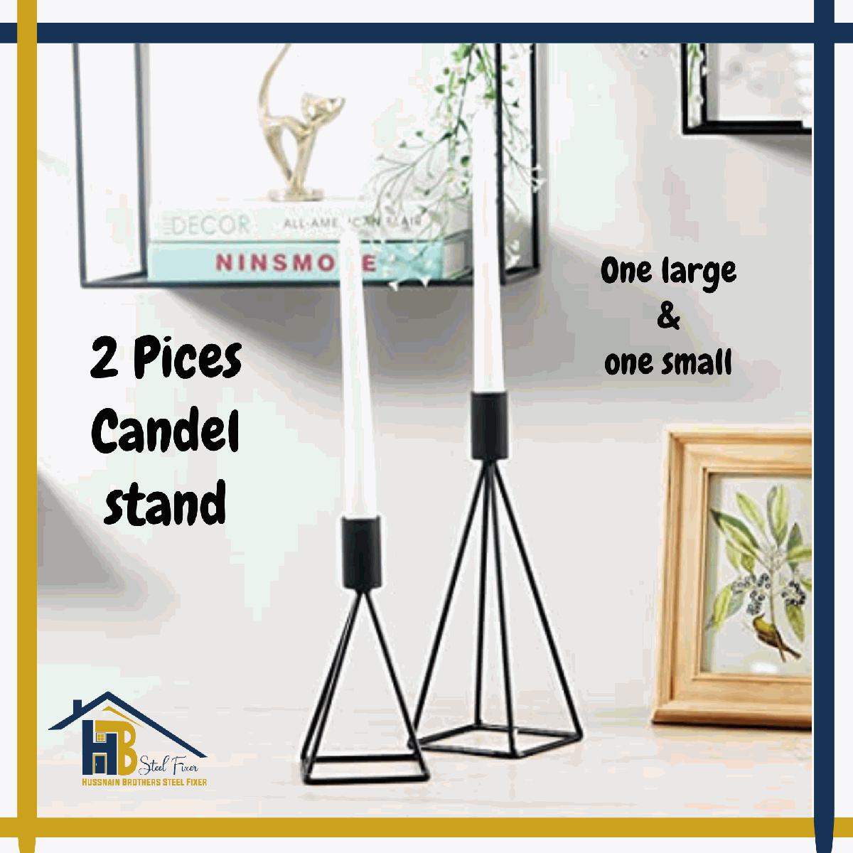 HB Two Piece Customize, Candle Holder, Taper Candle Holders, Black Metal Candlestick Holder, Strong Candle Sand, Decorative Candle Stand