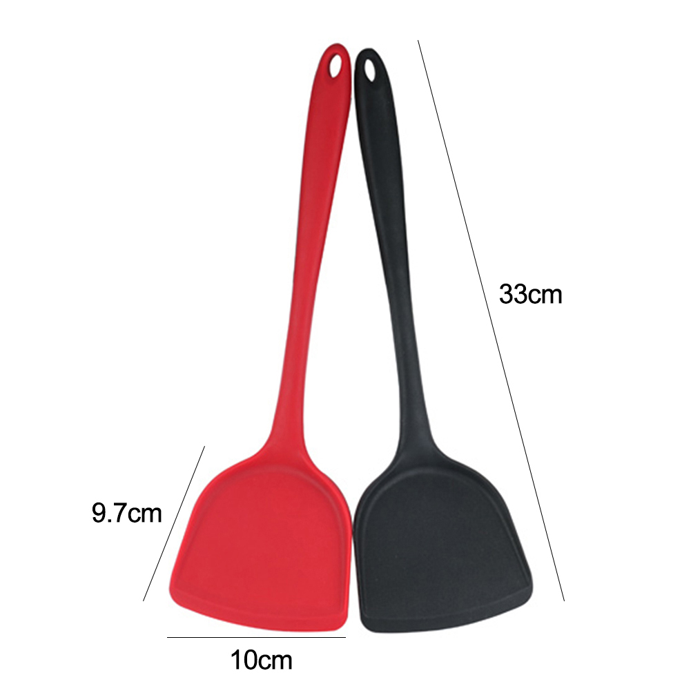 Silicone Non-Stick Egg Fish Frying Pan Scoop Spoon Shovel Turner Cooking Utensil