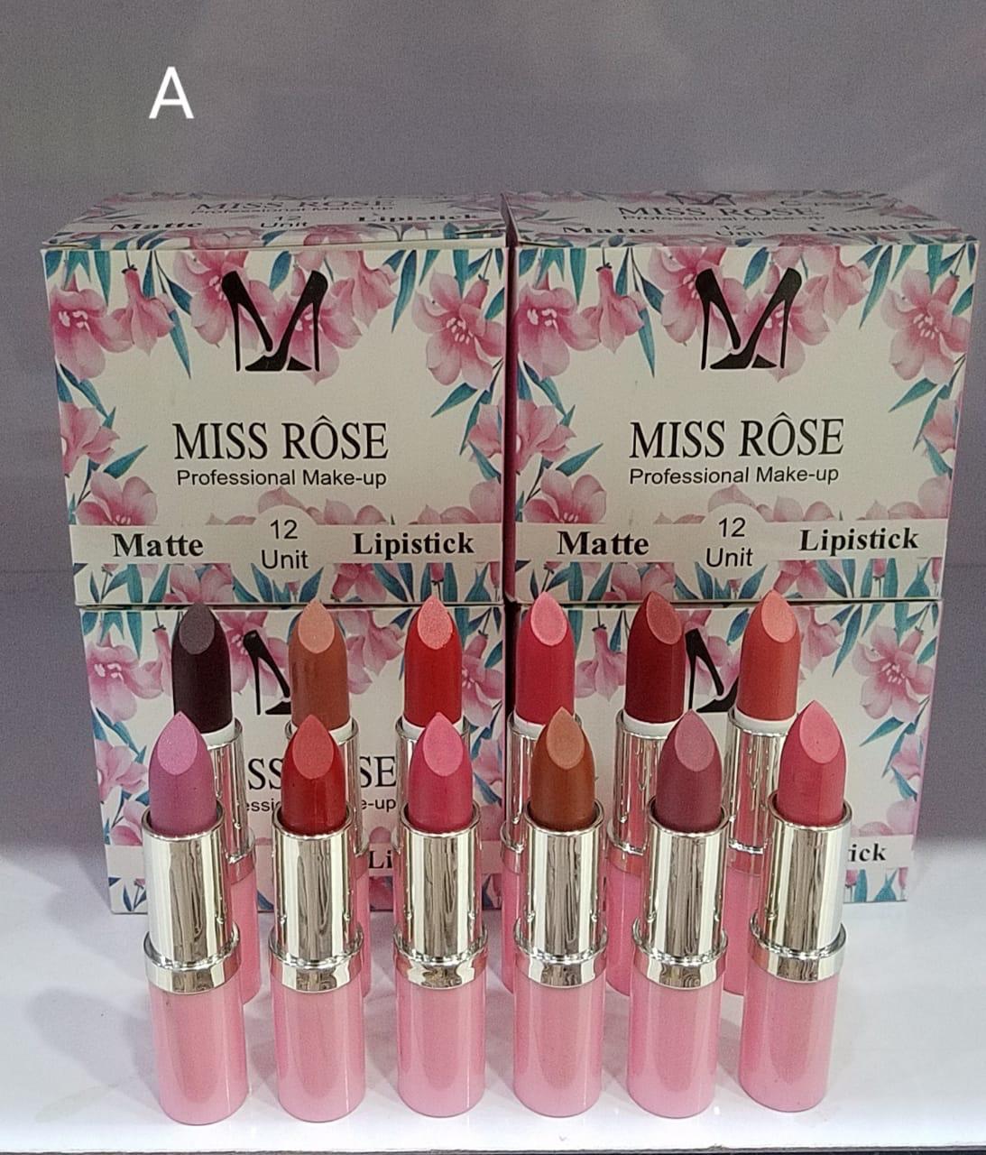 Pack Of 12 Matte Lipstick Multicolour Box