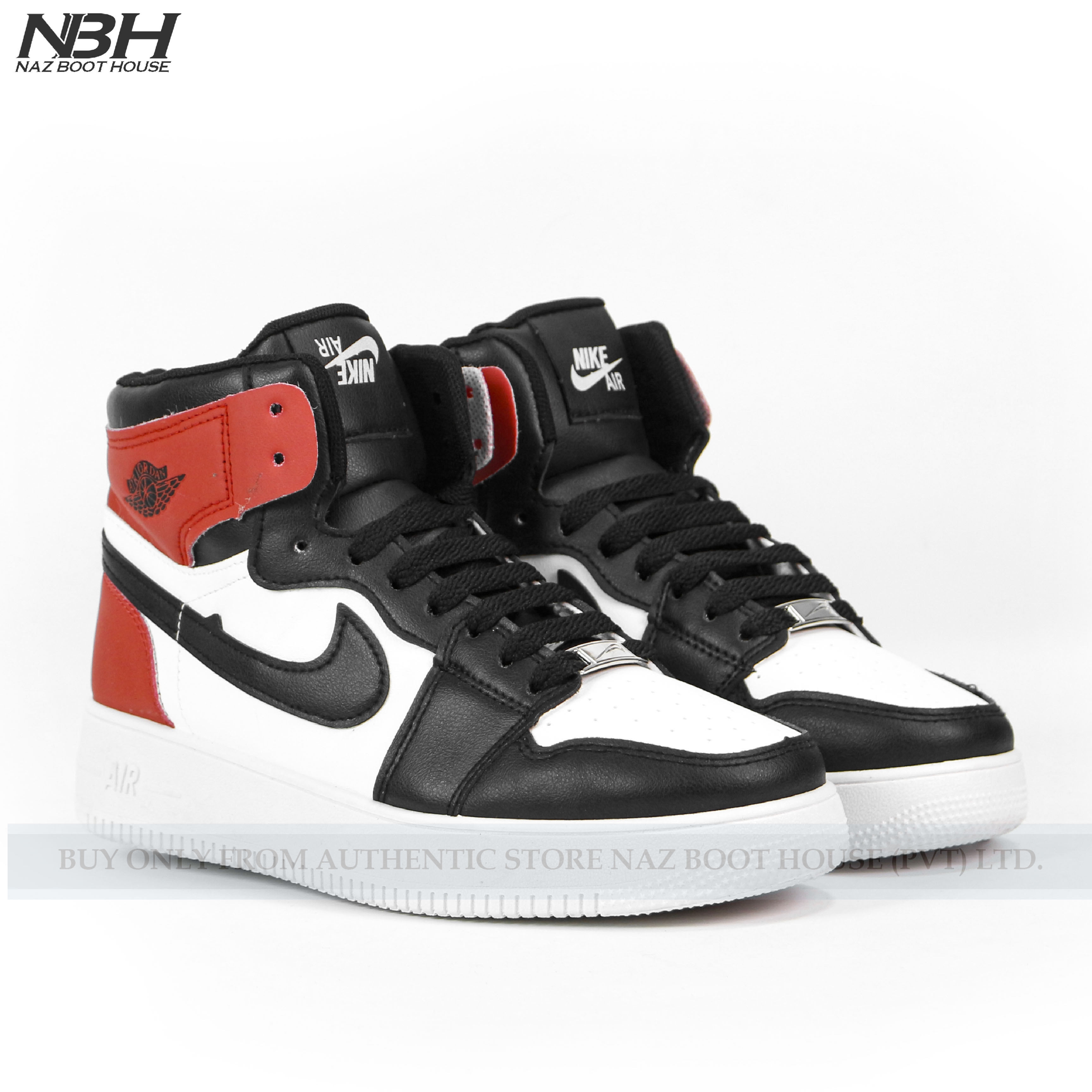 NK Air Jodan Retro 1 The OG Black Toe - Sneakers Shoes For Men | Casual Wear - [A+ Replica]
