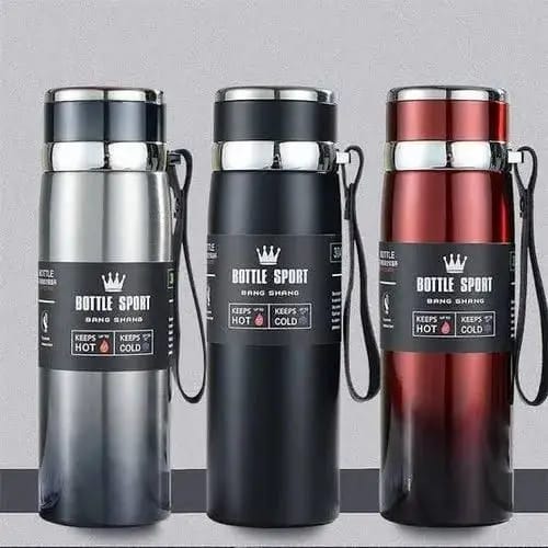 Insulated Water Bottle, 800 ml 1000 ml Liter Stainless Steel Water ...