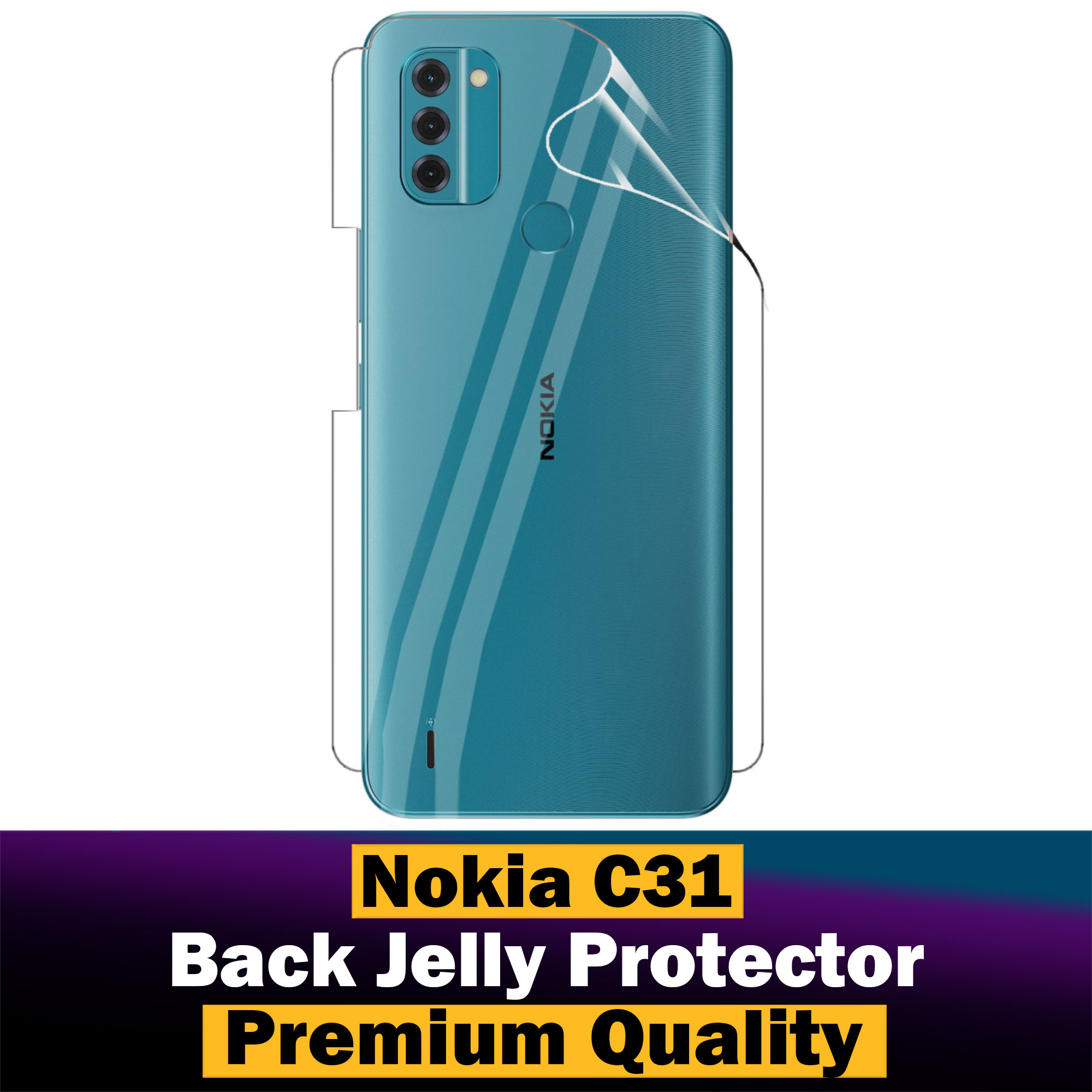 YBROY Vetro Temperato per Nokia C31, [ 2 Pezzi] Pellicola Protettiva, 3D Copertura Completa Protezione Schermo, Durezza 9H, Senza Bolle