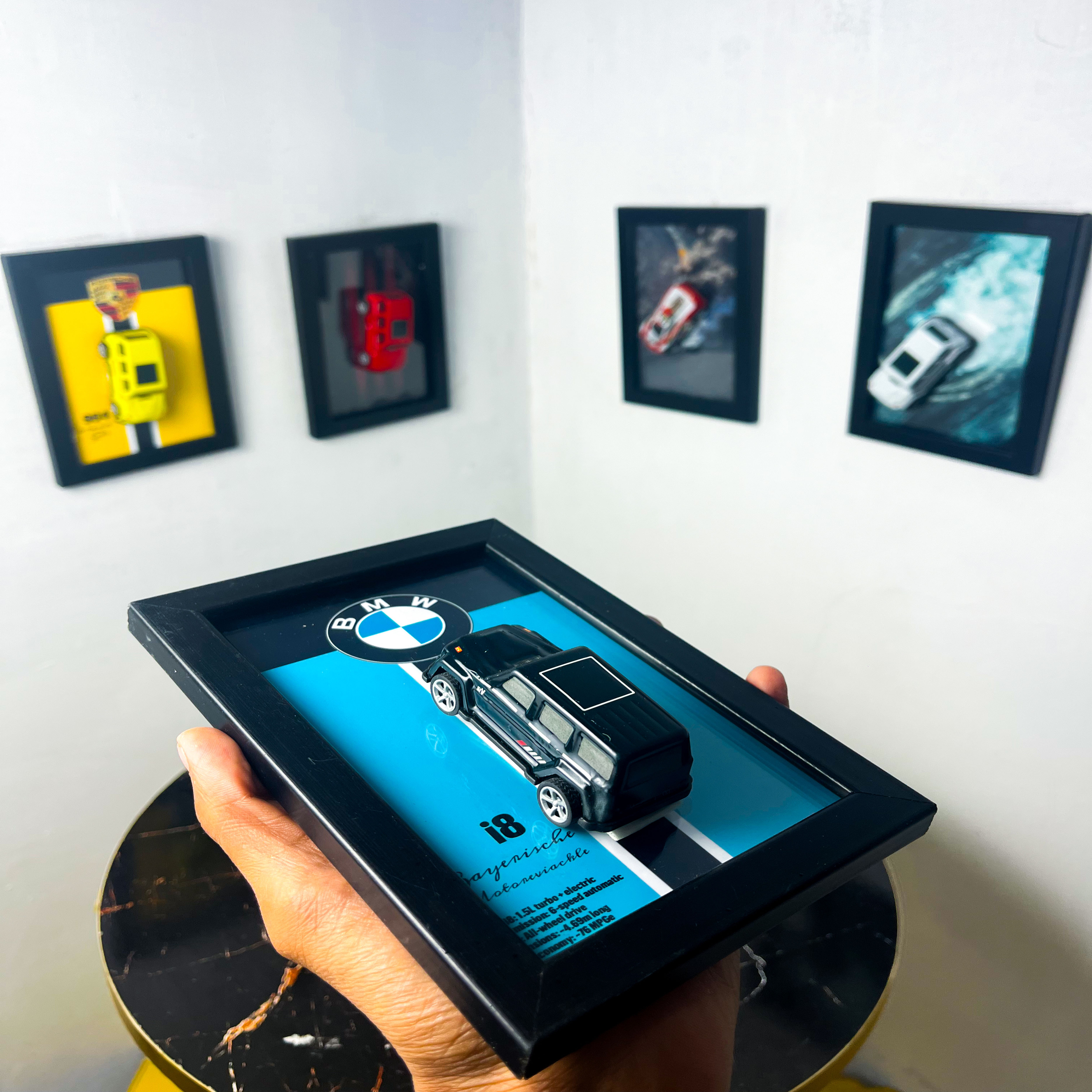 Premium Aesthetic Sports Car Wall Frame (Only One A5 Frame) for Room Decor Real Aesthetic Car Frame Wall Art for Home, Office & Garage In Very Low Price