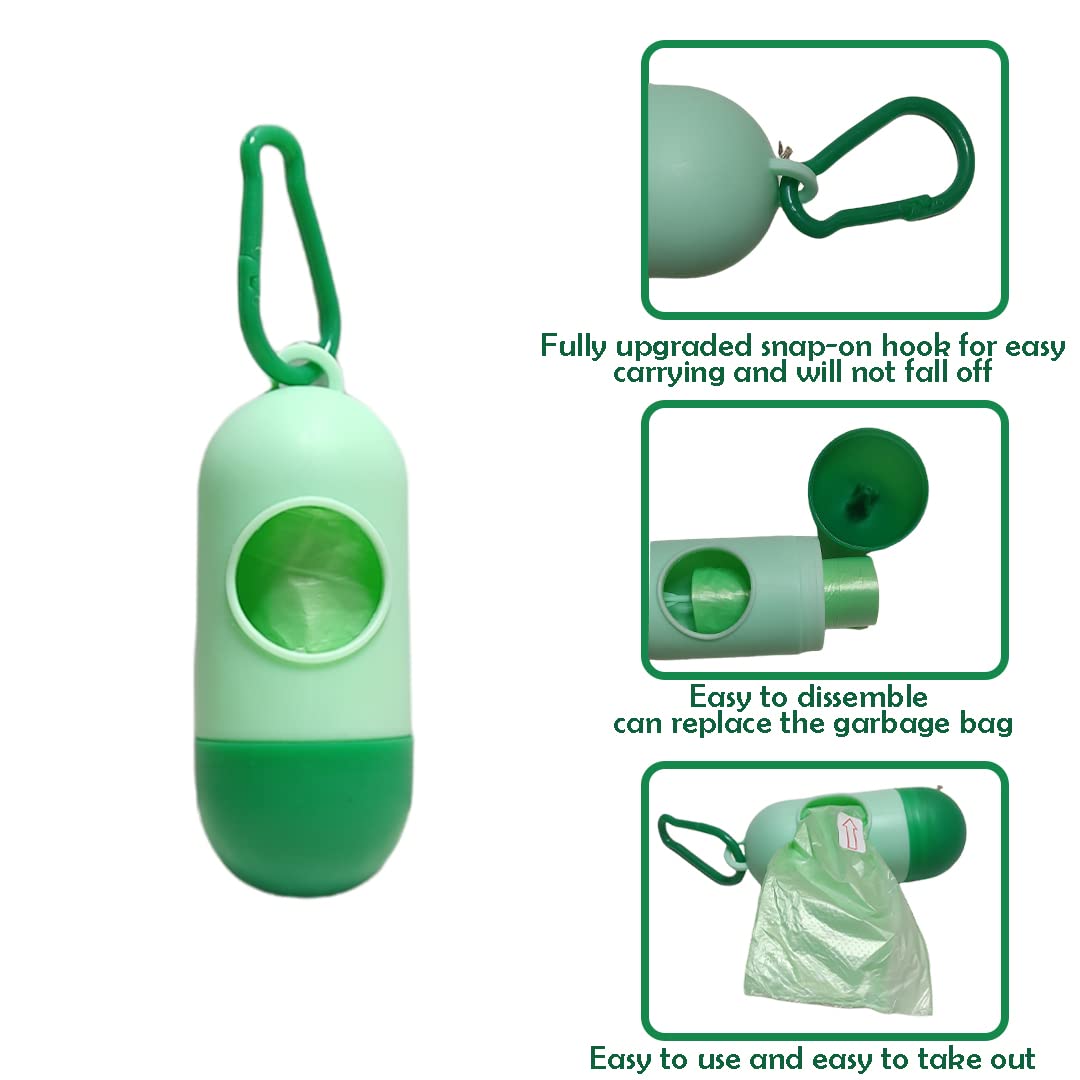 1pcs Dispenser + 2pcs Rolls Disopsable Baby Diapers Bag Box Kit Portable Baby Diapers Bags Rubbish Bags Garbage Bag Removable Box Nappy Bag with Rope/hooks