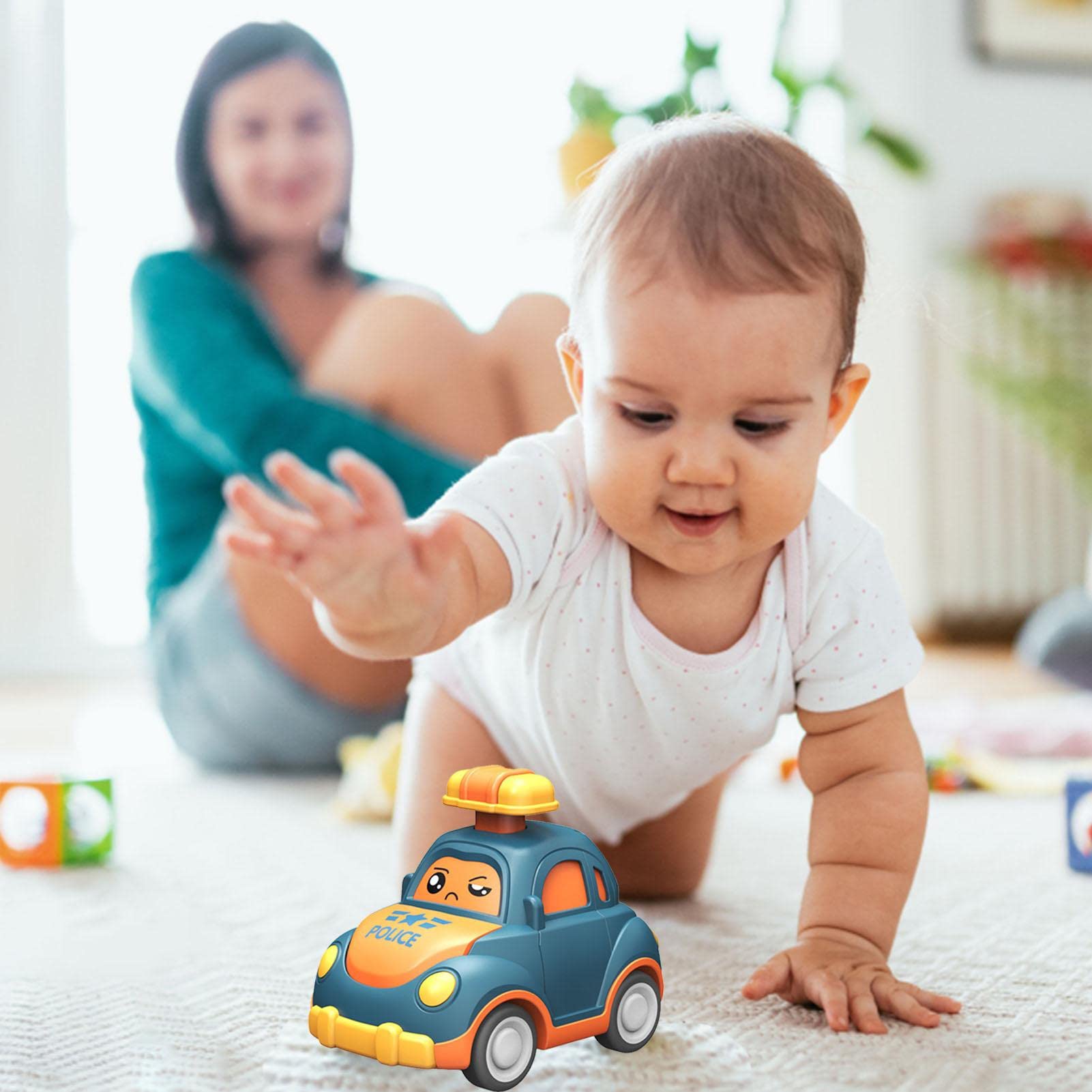 Pull Back Cars for Kids - Press and Go Vehicle Toys, Party Favors Party Gifts Stocking Fillers for Kids Boys Girls