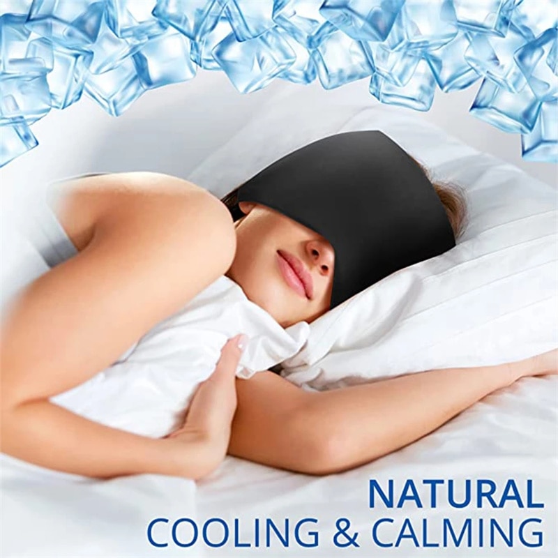Gel Hot Cold Therapy Headache Migraine Relief Hat Head Massager Antistress Relax Massage Machine Health Care Ice Eye Mask