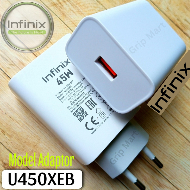 infinix Original 45W Fast Charger | Original infinix 45W Fast Charging Adapter with Cable | infinix 45 Watt Box Pulled Original Power Adaptor with 100cm Cable for Note 20, Note 30, 40, 40pro 5G, Zero 30, Zero x,Zero x Pro Zero 20, Gt 20, Gt 50pro,Hote 40