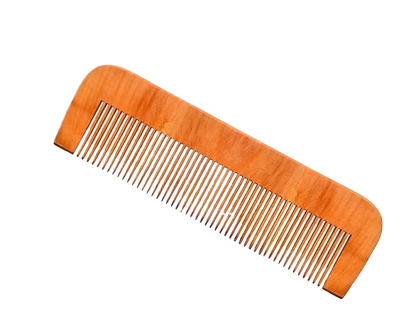 Pack of 3 Pieces Handmade Neem Wooden Comb (Lakdi ka Kangha) Anti Dandruff Comb Specially Beard | Wide Tooth Comb  For Women & Men Hair Growth.