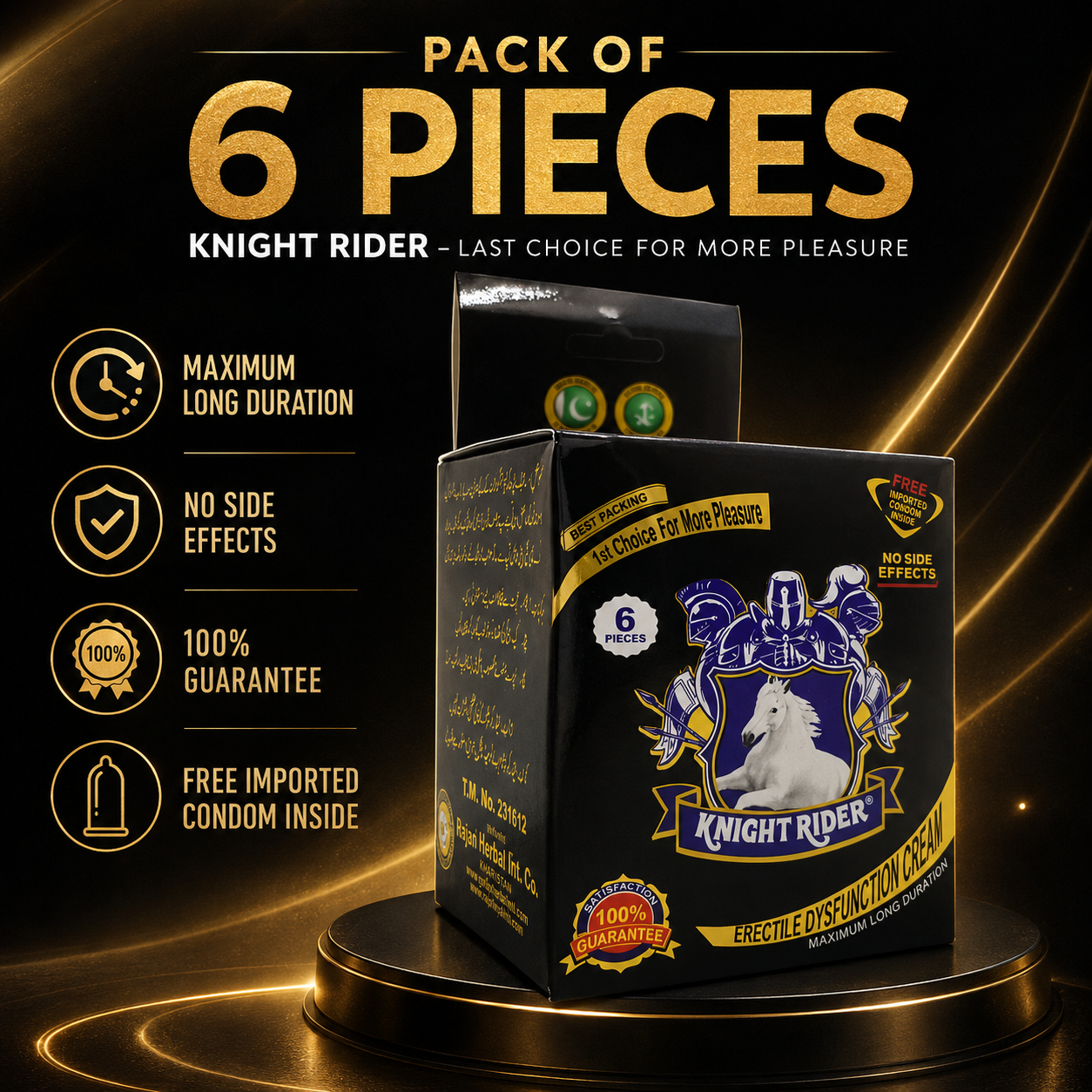 Knight Rider pack of 6 Condoms