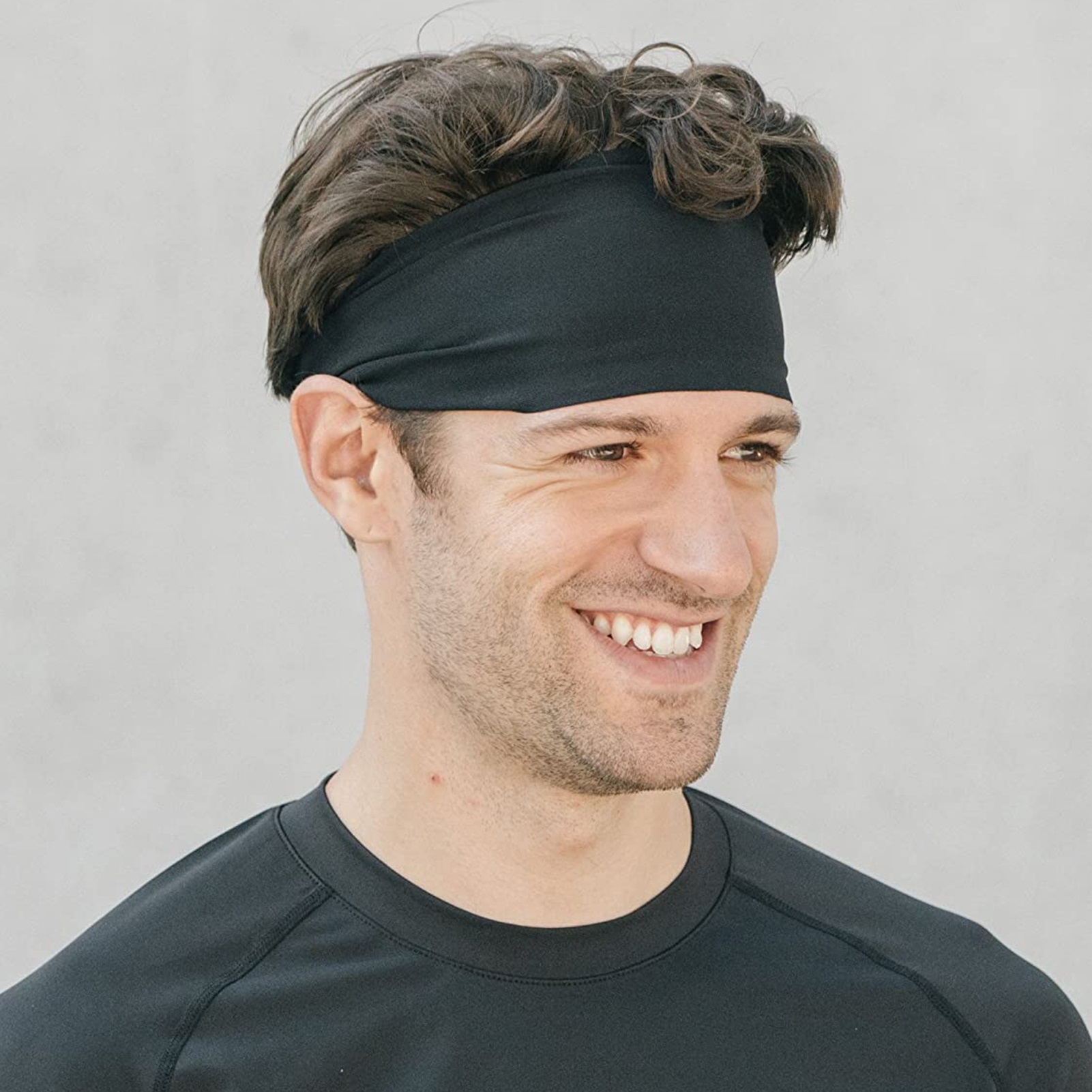 上等な 2 Pieces Adjustable Sports Headband Nonslip Elastic Soft Sweat