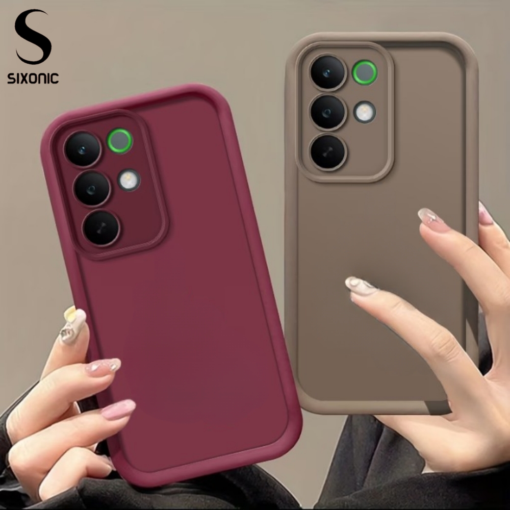 [Realme C85 Pro] Sixonic Candy Silicone Cover For Realme C85 Pro Shockproof Soft TPU Back Cover With Camera Lens Protection C85 Pro Cover