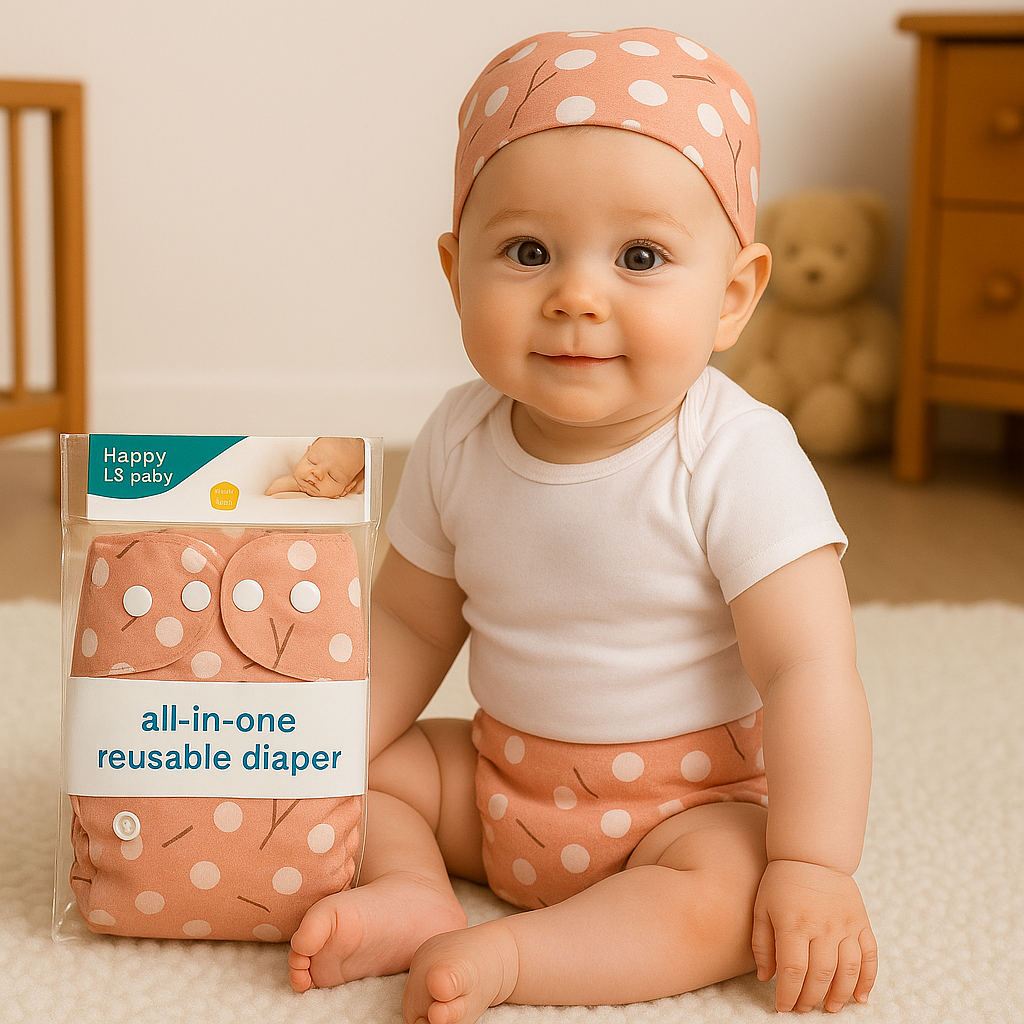 Premium Imported All-in-One Reusable Baby Diaper |Reusable, Soft, Washable & Eco-Friendly