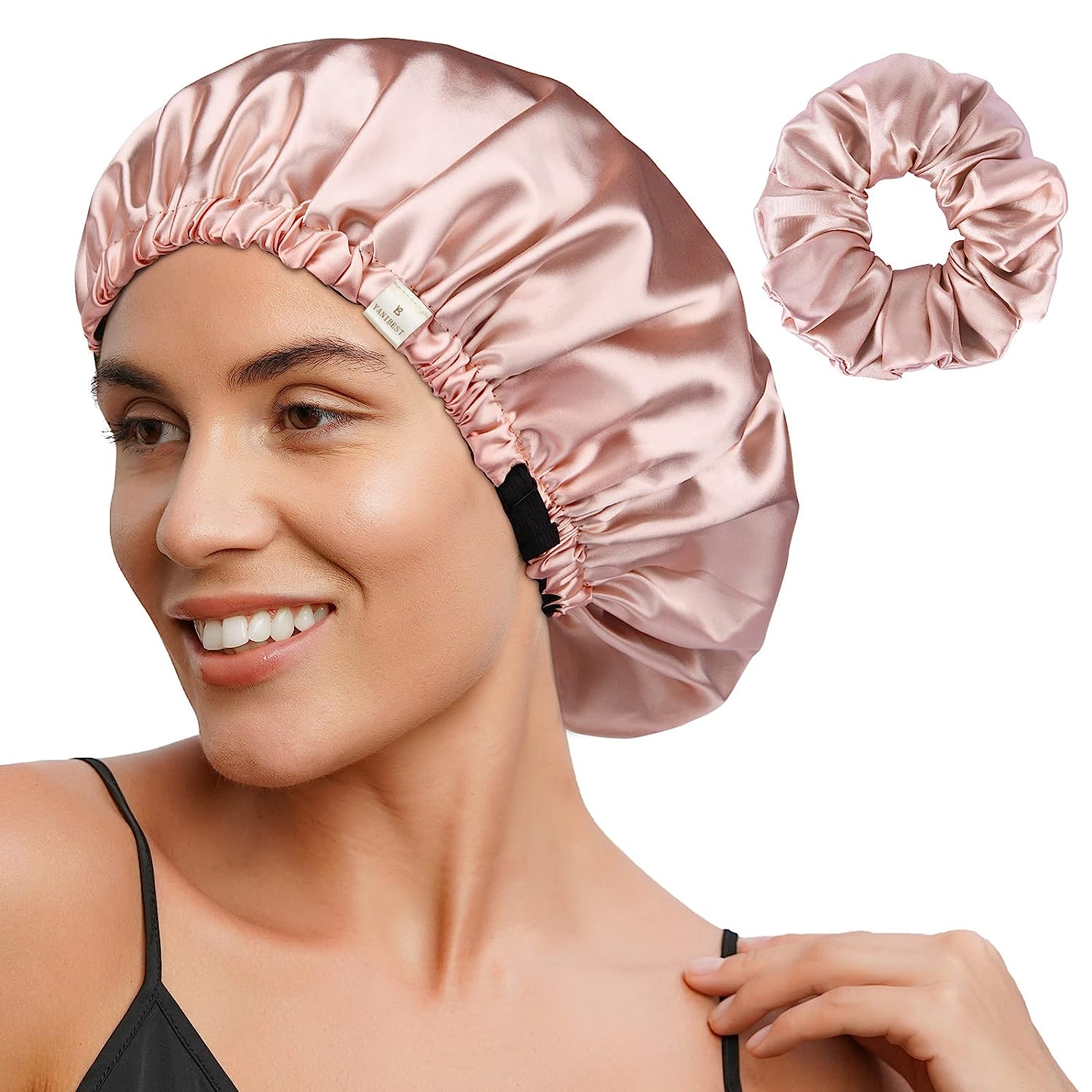 Satin Silk Hair Bonnet Cap for Sleeping Hair Bonnets for Women Curly Natural Hair Luxury Bonnet Silk Cap for Women Adjustable Plastic Silk Bonnet Cap For Girls Silk hair protection bonnet, Satin hair protection bonnet