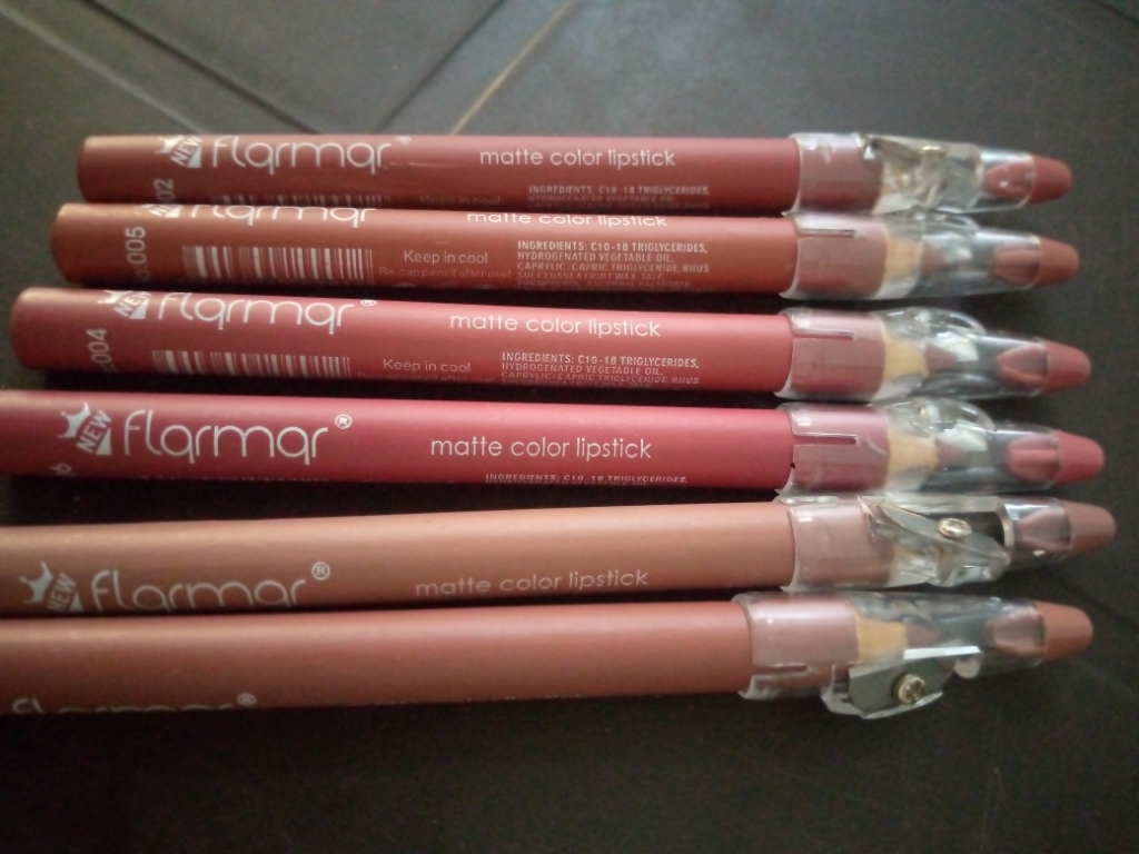 Pack of 2, 3, 6 or 12 Lip Liners Pencils LipPencils Nude Dark Shades Matte Waterproof