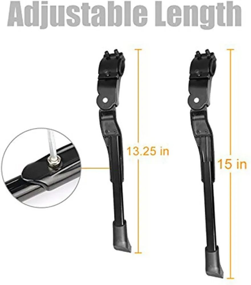 Univercal Bicycle Cycle Kick Stand Side Stand Adjustable for All Cycles - Rear axle mounting KickStand For All type of Bicycle |  Durable and Versatile Side Stand for All Types of Bicycles, Fits Any Bike Model"