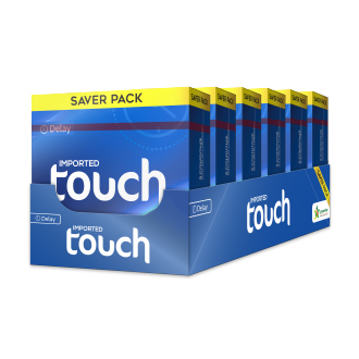 Touch Delay Condoms Tray - Pack of 5 - 30 Pieces (6 x 5's)