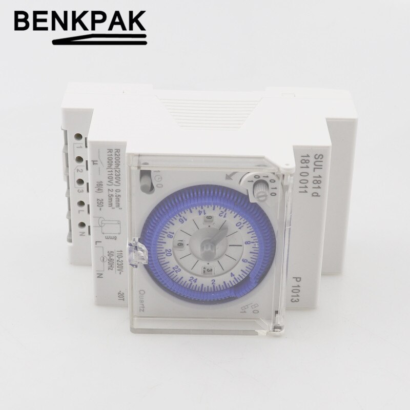 Mechanical Timer 24 hours Daily Programmable 15mins Setting Mechanical Timer Switch SUL181D
