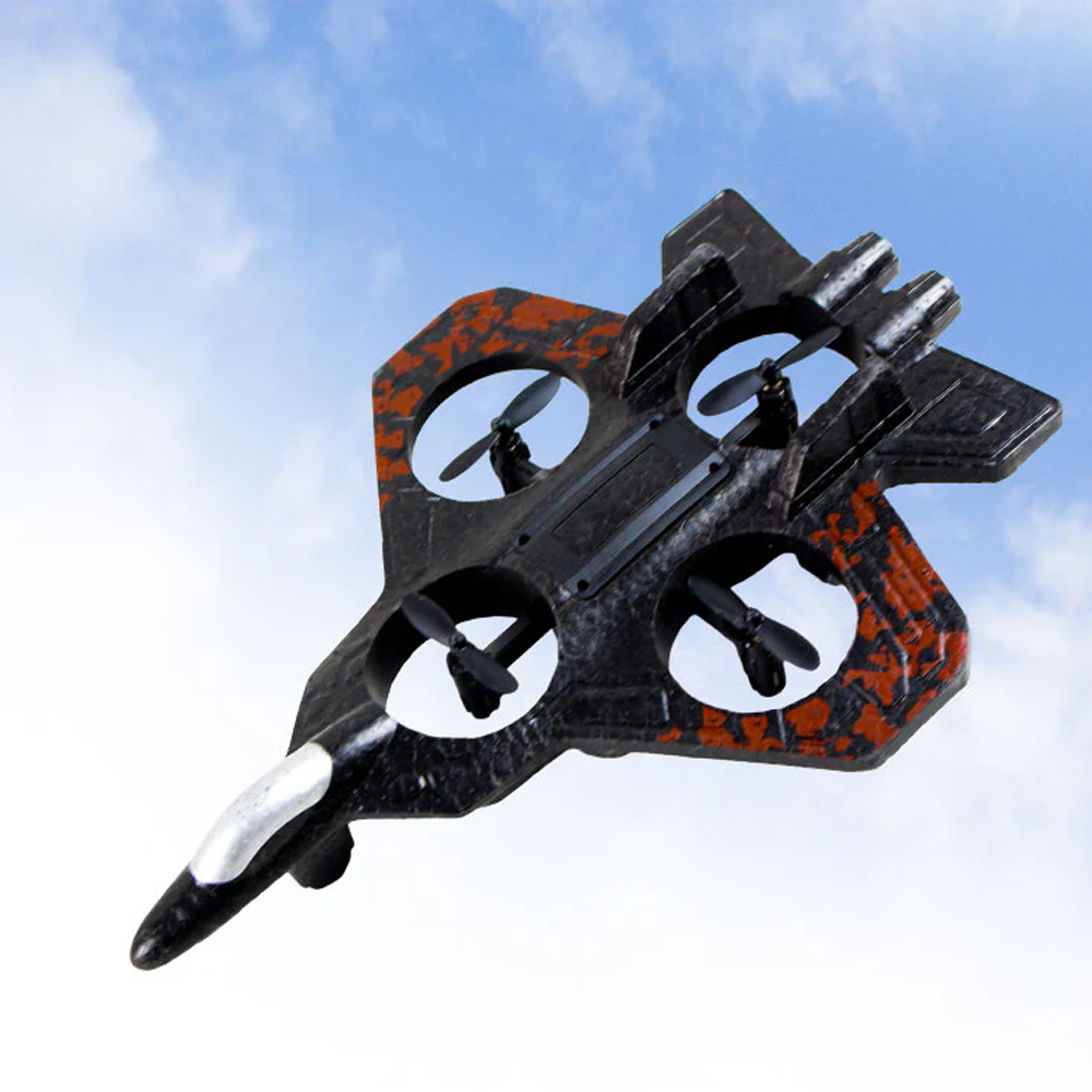 Premium Quality RC Fighter Thunder Charge Jet Star Fighter Toy with 2.4G Remote Control – 360° Stunt Flying Airplane Drone with LED Lights & Gyroscope Stabilization for Kids & Adults Vertical Take OFF & Landing Fighter