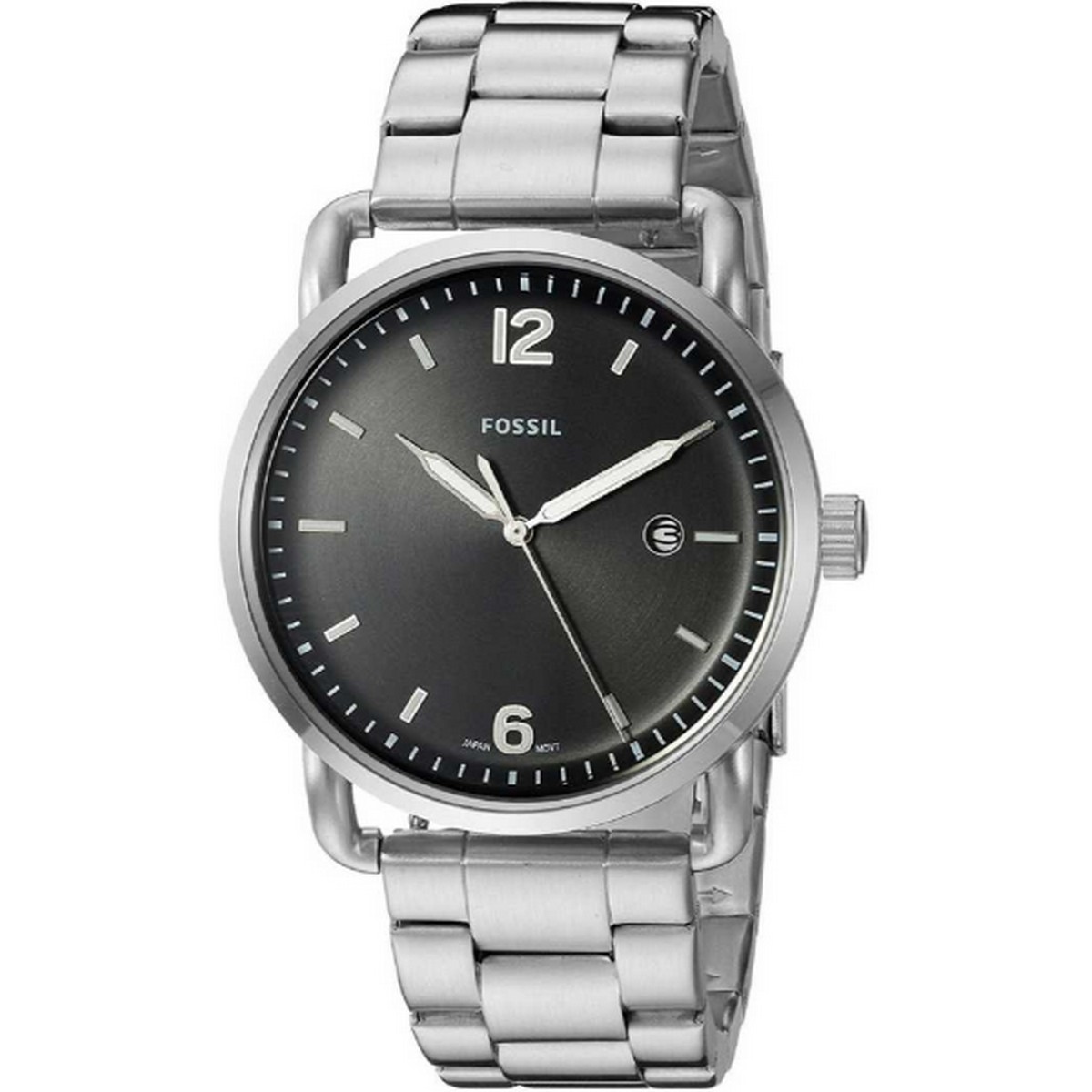 Fossil Black Dial Silver Stainless Steel Watch For Men FS5391 Daraz.pk