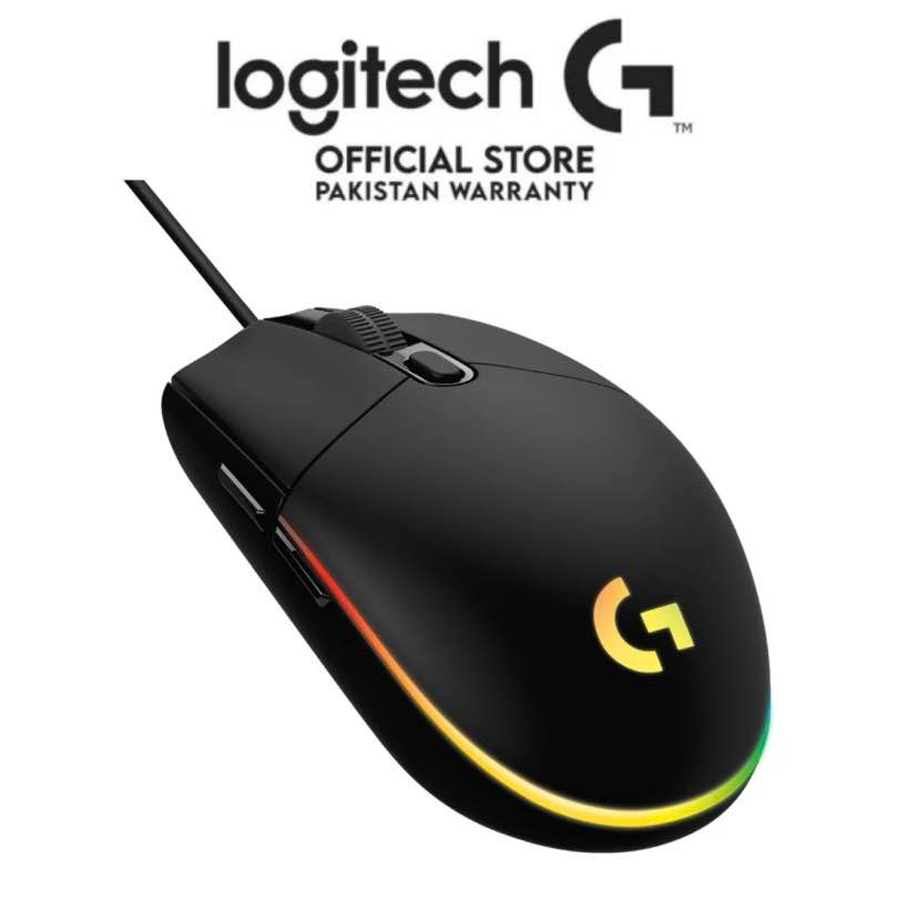 Logitech G102 LIGHTSYNC RGB 6 Button Wired Gaming Mouse | 8000 DPI | RGB Lighting | USB Mouse for PC, Laptop & Gaming | Black