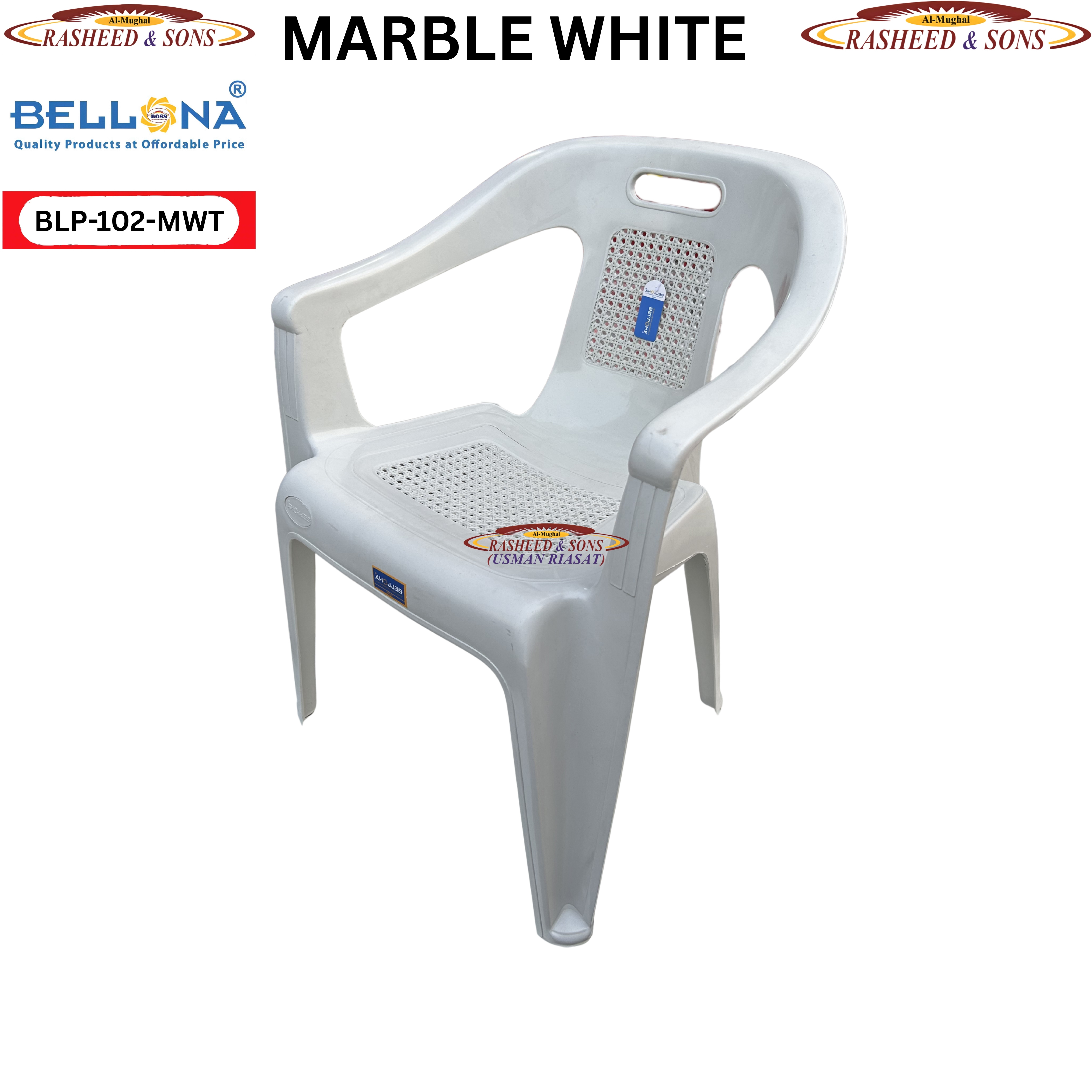 Boss 102 Plastic Chair & Table Collection | Flamingo Chair, Folding Table, Round Table & Double Shelf Table | Indoor Outdoor Furniture |  BELLONA I RASHEED & SONS