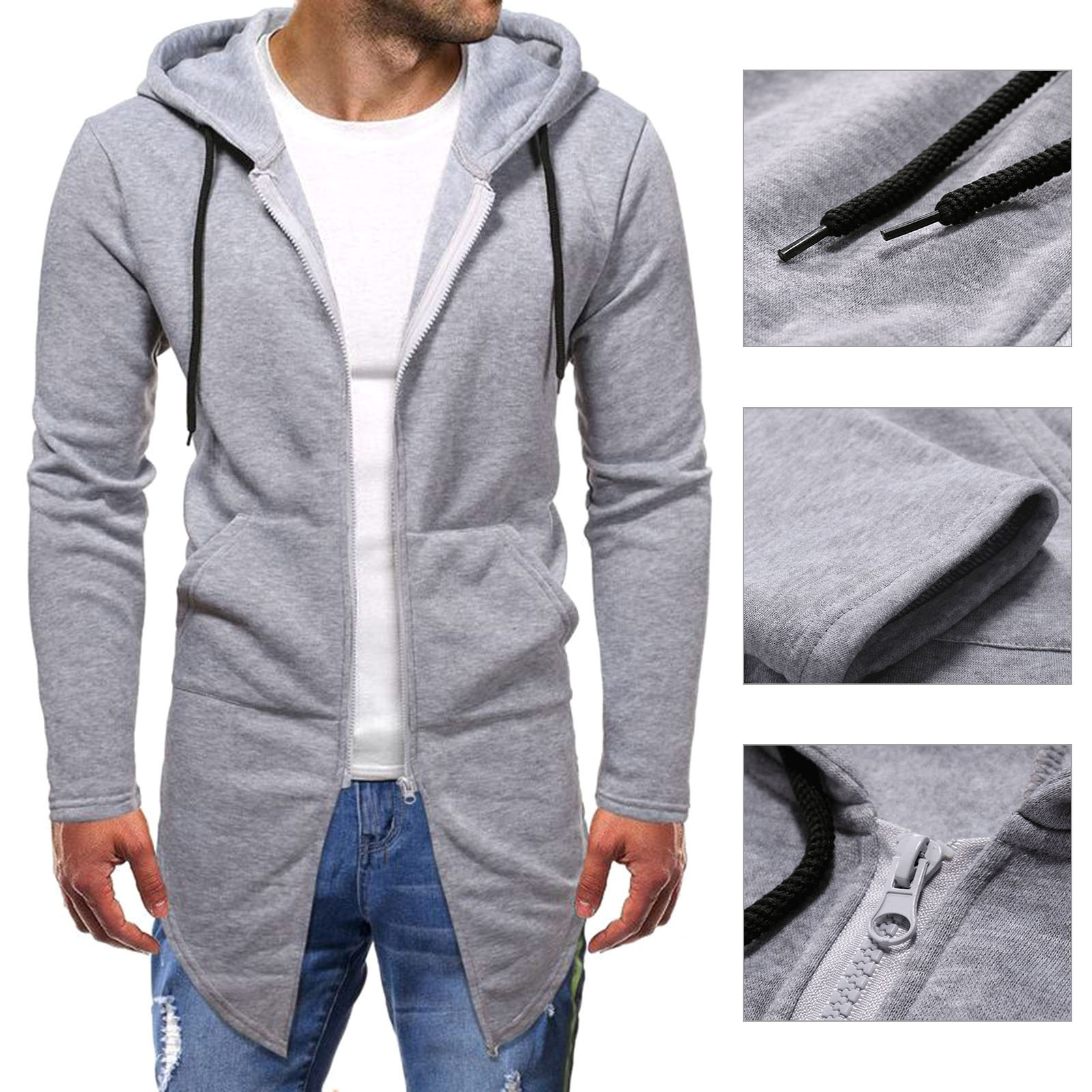 sweatshirt coat long