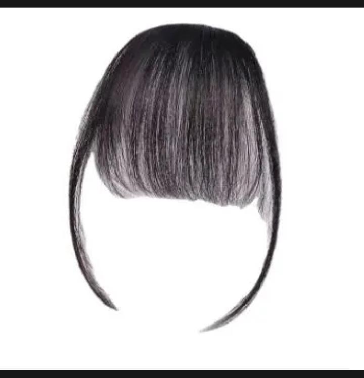 Hair Extensions Ultra Thin 3D Air Clip in Bangs Hairpiece with Nice Net Natural Flat Neat Bangs for Women