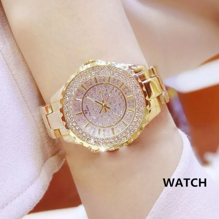 Gold case shop watches for ladies