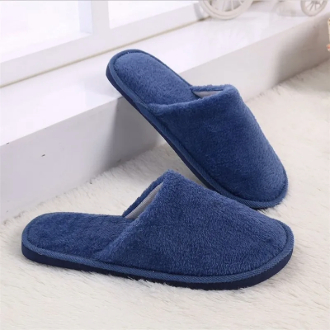 Premium Soft Cotton Slippers for Men & Women | Anti-Slip Comfortable Indoor Home Slippers | Multi-Color Warm Cozy Spa Slippers for All Seasons | Lightweight Unisex House Footwear