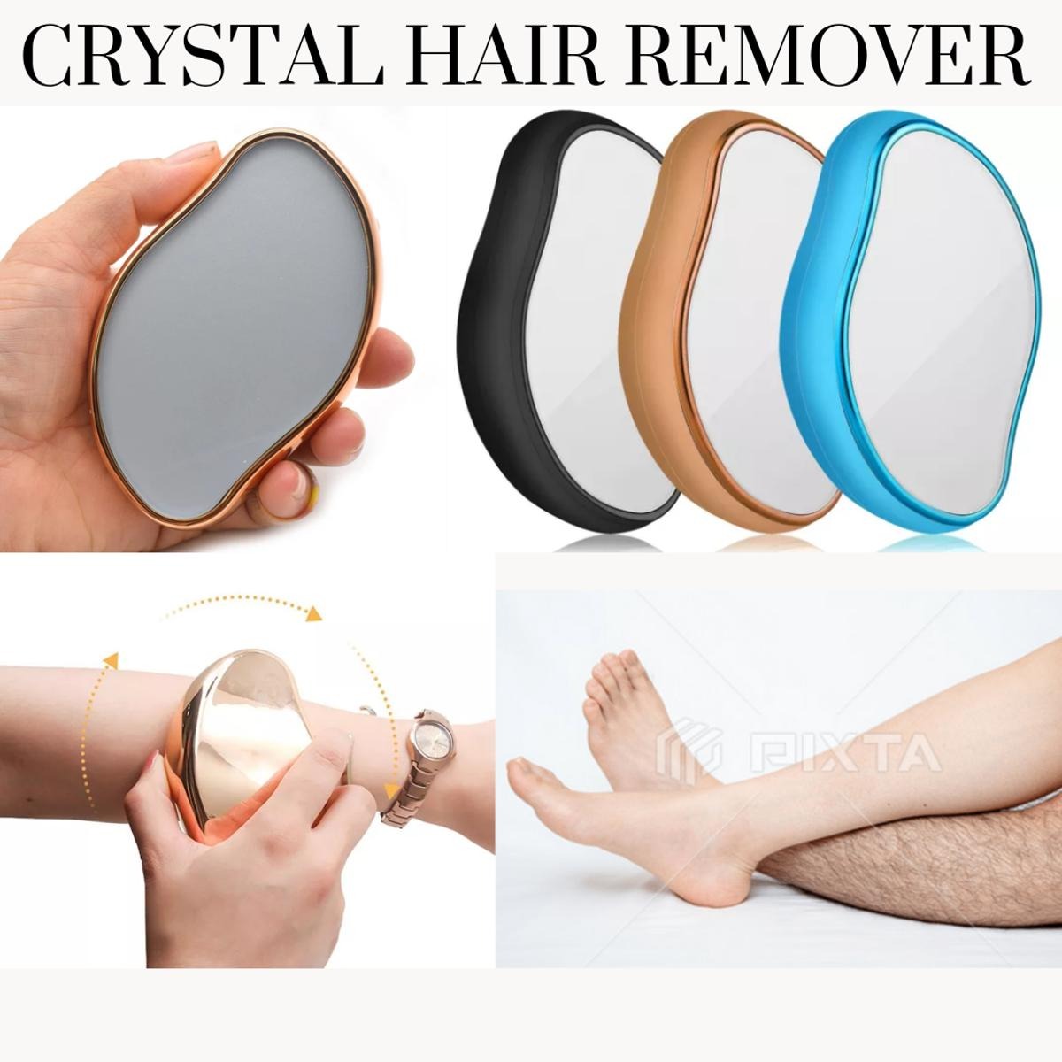 Crystal Hair Eraser for Women and Men, Magic Hair Remover Painless