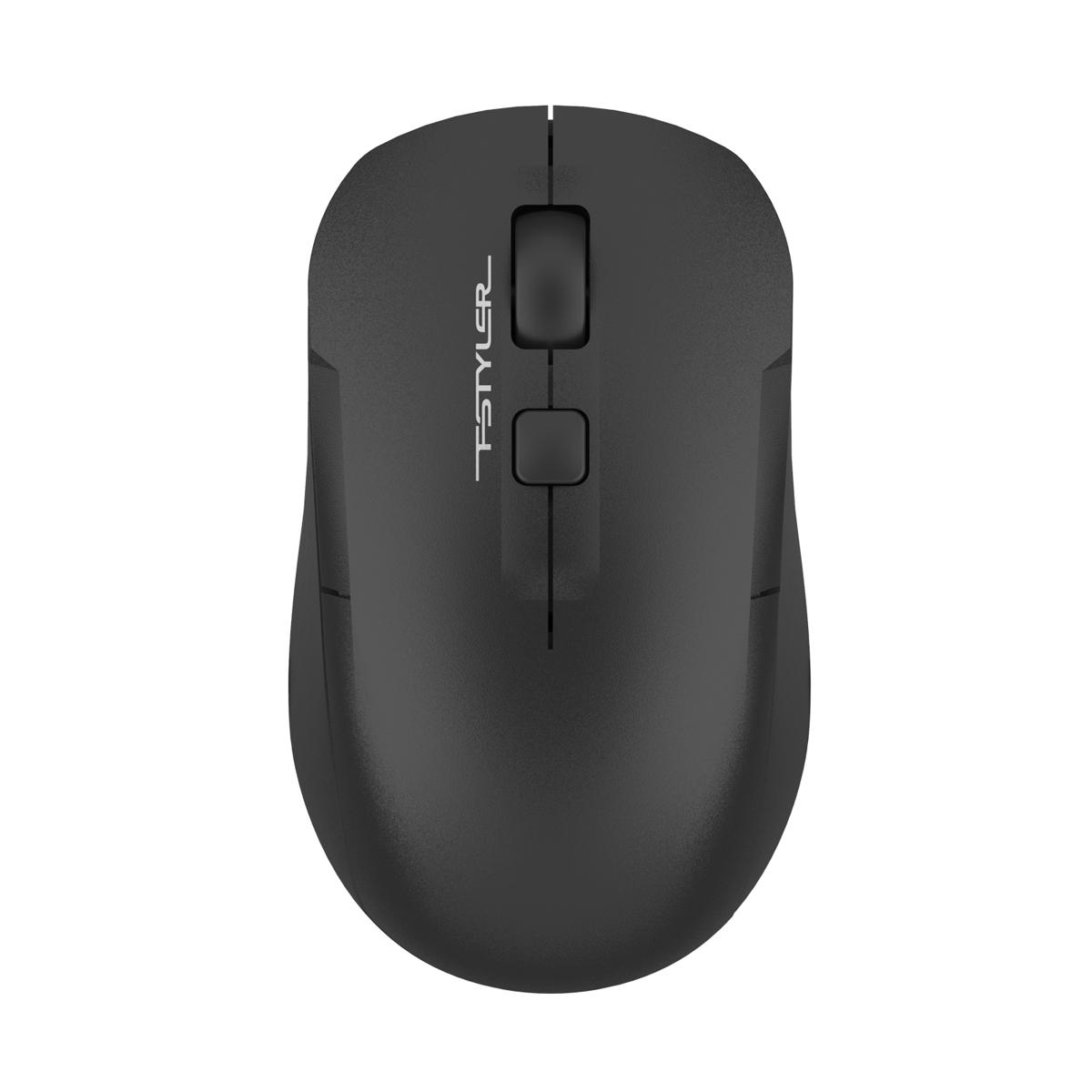 A4tech Fstyler FG16CS Air 2 2.4G Wireless Silent Clicks Rechargeable Mouse - Desk + Lift in Air Features - 2000 DPI - 125Hz Report Rate - Black