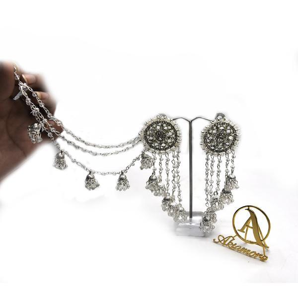Bahubali earring India Jhumka set with 