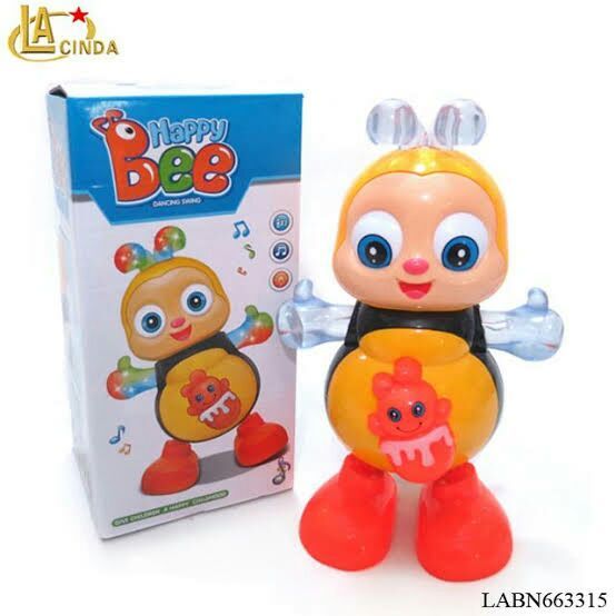 happy bee dancing swing