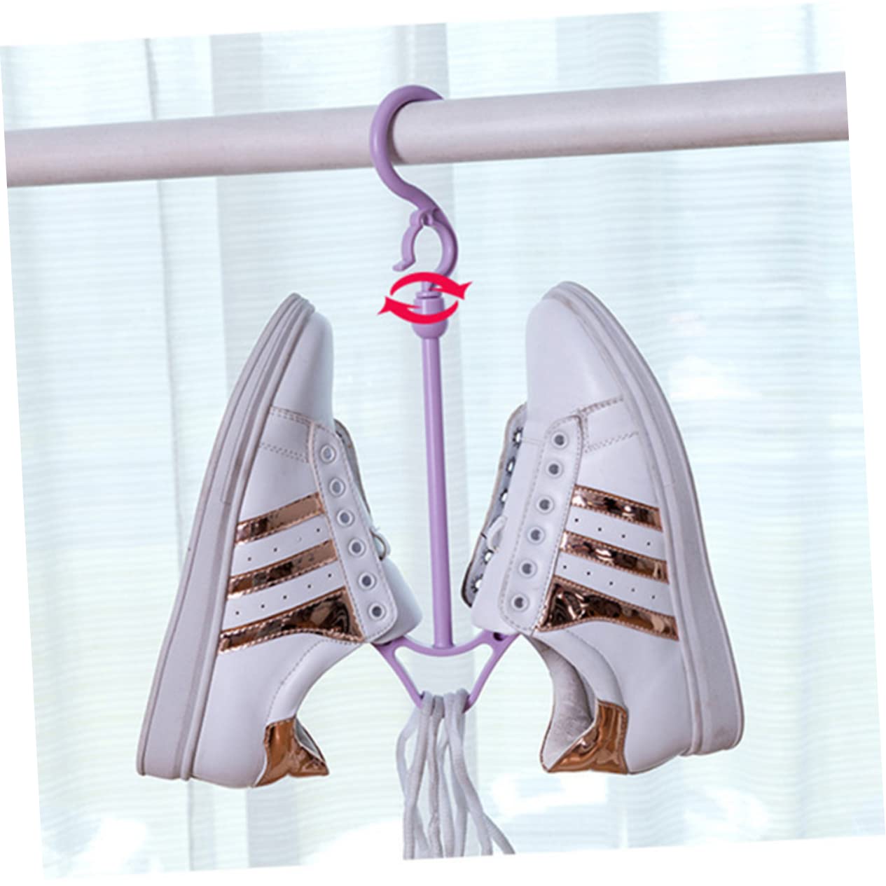 Pack of 1Shoes Hanger Drying Rack Shoes Hangers for Drying Efficient Shoe Storage for Home Wind Proof Drying Rack