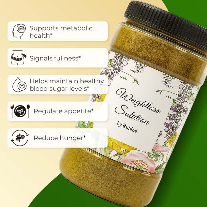 Pure Slim Herbal Weight Loss Solution By Dr Rubina | Certified Herbal Weight Loss Supplement For Men and Women | Fast-Acting & Organic Formula