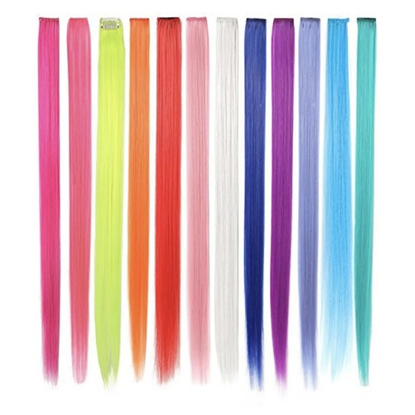 Hair strips extension for girls & womens - 5 piece
