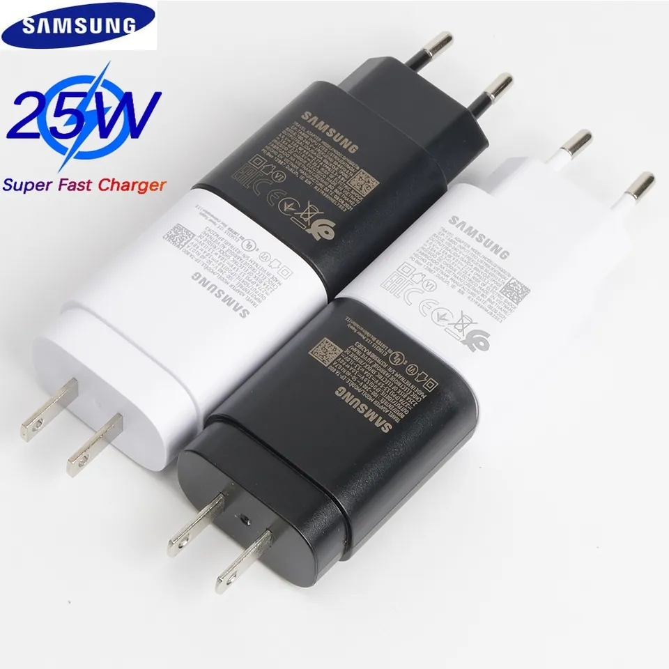 Samsung 25W with original cable Usb Type C Fast Charger Pd Wall Power Adapter Samsung 25W Fast Charger with Type C to Type C Cable Pd Charger For all Mobile Phone