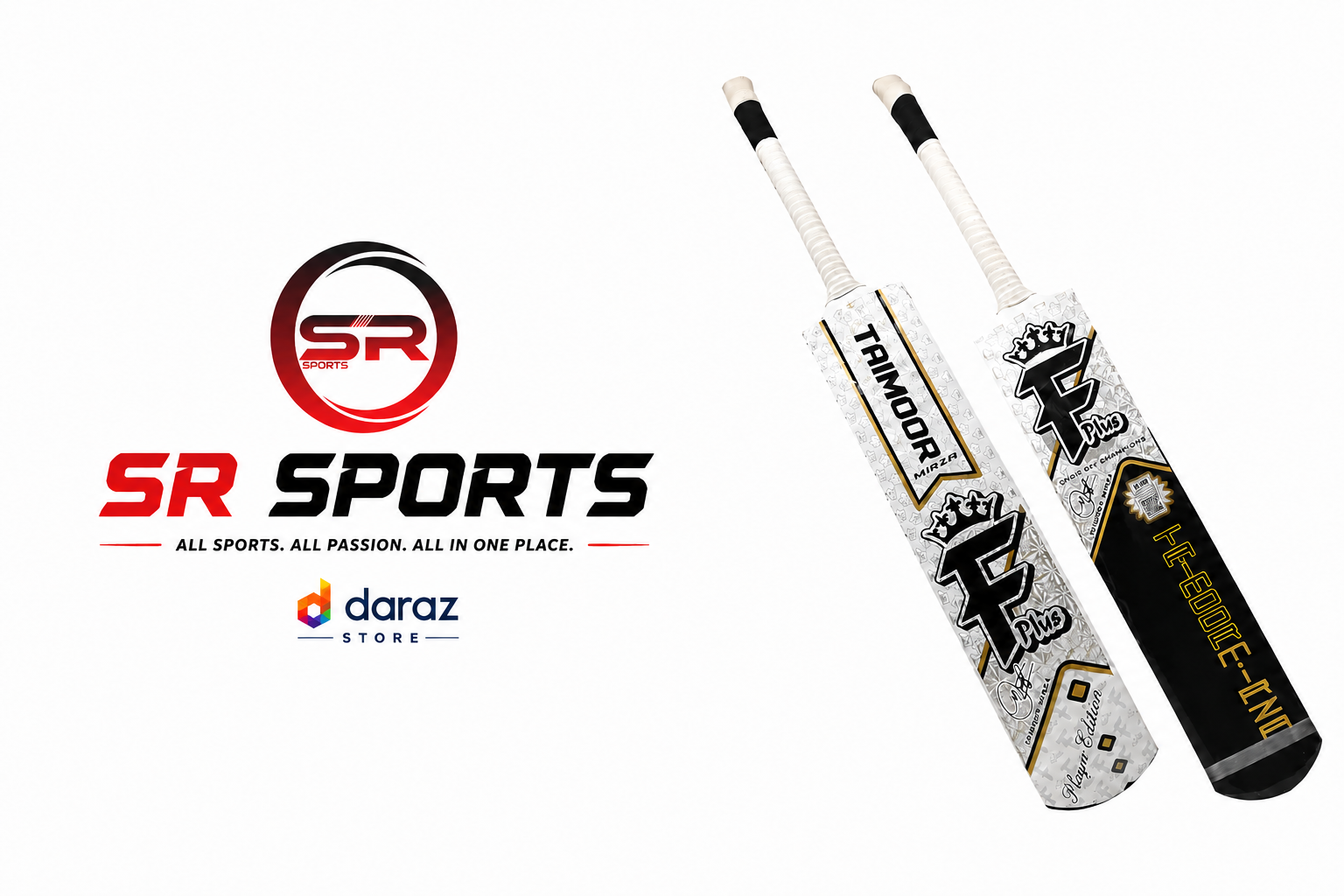 F Plus Cricket Bat High Quality Hard Tennis & Tape Ball Bat Strong Bottom Wooden Power Bat for Practice & Tournament Matches Wholesale Price Available on SR.SPORTS