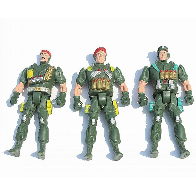 Military Force Action Figure Toys Set - Army Man Soldier War Toy For Kids Boys Girls - Soldiers